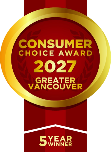 Consumer Choice Award 2027 Greater Vancouver, 5 year winner